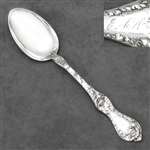 Les Cinq Fleurs by Reed & Barton, Sterling Dessert Place Spoon, Monogram E.A.W.