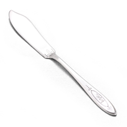 Adam by Community, Silverplate Master Butter Knife, Flat Handle, Monogram F