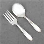 King Edward by National, Silverplate Baby Spoon & Fork