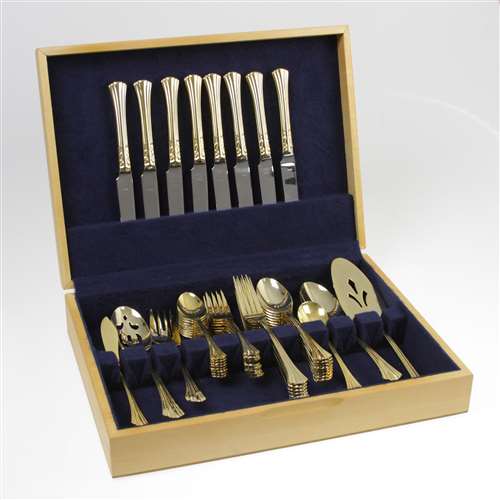 Towle Gold Electroplate Flatware Set