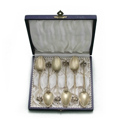 Demitasse Spoon, Set of 6, Sterling Maple Leaf Design