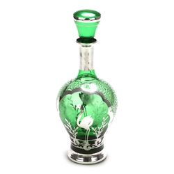 Decanter, Sterling/Glass Bird Design