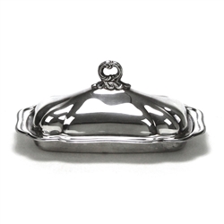 Butter Dish, Silverplate Fluted Design