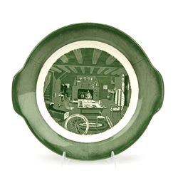 Colonial Homestead/Green by Royal, China Cake Plate