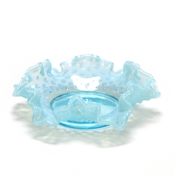Hobnail Blue Opalescent by Fenton, Glass Bonbon Dish