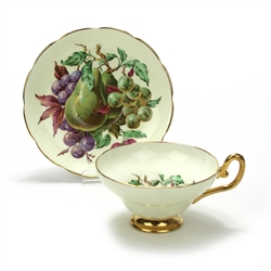 Cup & Saucer by Taylor & Kent, China, Fruit Design