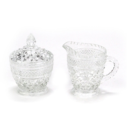 Wexford by Anchor Hocking, Glass Cream Pitcher & Sugar Bowl