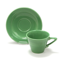Cup & Saucer, Earthenware, Green