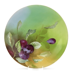 Decorators Plate by J. P. Limoges, China, Plums