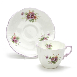 Cup & Saucer by Hammersley, China, Purple Daisies