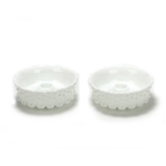 Hobnail, Milk Glass by Fenton, Glass Candlestick Pair