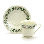 Holiday Traditions by Made in China, China Cup & Saucer, Footed