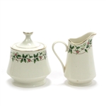 Holiday Traditions by Made in China, China Cream Pitcher & Sugar Bowl