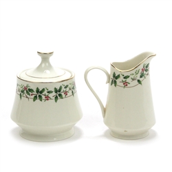 Holiday Traditions by Made in China, China Cream Pitcher & Sugar Bowl