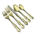 Golden Marlborough by Reed & Barton, Gold Electroplate 5-PC Place Setting