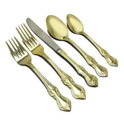 Golden Marlborough by Reed & Barton, Gold Electroplate 5-PC Place Setting