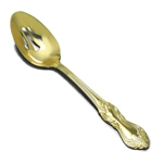 Golden Marlborough by Reed & Barton, Gold Electroplate Tablespoon, Pierced (Serving Spoon)