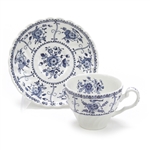 Indies, Blue by Johnson Brothers, Ironstone Cup & Saucer