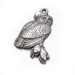 1980 Owl Silverplate Ornament by Towle