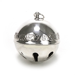 1978 Sleigh Bell Silverplate Ornament by Wallace