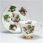 Cup & Saucer by Royal Albert, China, Plums & Cherries