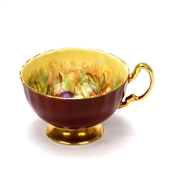 Cup by Aynsley, China, Fruit, Gold & Maroon