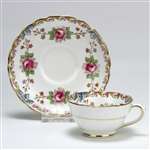 Demitasse Cup & Saucer by Tuscan, China, Pink Roses