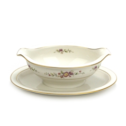 Asian Song by Noritake, China Gravy Boat, Attached Tray