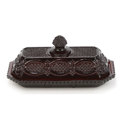 Cape Cod by Avon, Glass Butter Dish, Ruby