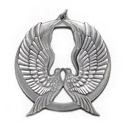 1973 Peace Dove Medallion Sterling Ornament by Wallace