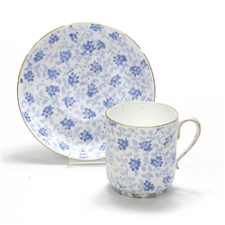 Demitasse Cup & Saucer, China, Blue Flowers