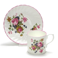 Demitasse Cup & Saucer by Regency, China, Pink Bouquet