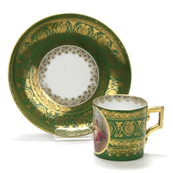 Demitasse Cup & Saucer by Carlsbad China, China, Cherub & Woman