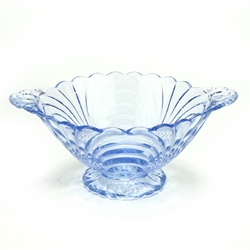 Caprice, Moonlight Blue by Cambridge, Glass Bowl, Footed, Handled