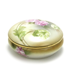 Vanity Box by R S Germany, Porcelain, Nouveau Floral Design