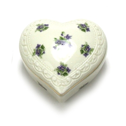 Vanity Box by L. W. Rice & Co., Porcelain, Heart