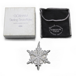 1972 Snowflake Sterling Ornament by Gorham