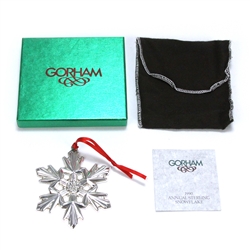 1990 Snowflake Sterling Ornament by Gorham