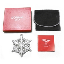 1991 Snowflake Sterling Ornament by Gorham