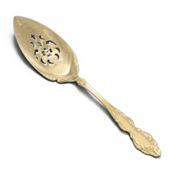 Golden Baroque Rose by Oneida, Gold Electroplate Pie Server, Flat Handle