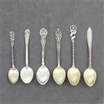 Demitasse Spoon, Set of 6, Sterling, Souvenirs