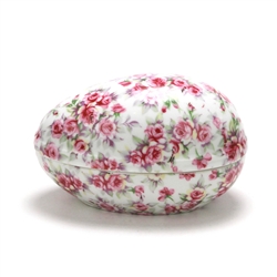 Egg Box, China, Pink Rose Chintz Design