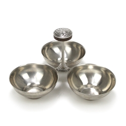 Di Lido by International, Stainless Relish Dish, Tri-Cup