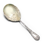 Chrysanthemum by Durgin Div. of Gorham, Sterling Berry Spoon, Gilt Bowl, Monogram E