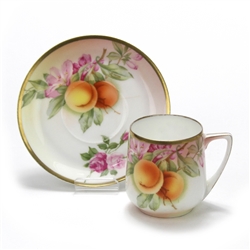 Demitasse Cup & Saucer by Rosenthal, China, Peaches