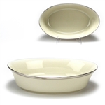 Solitaire by Lenox, China Vegetable Bowl, Oval