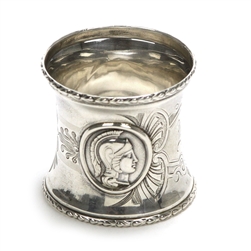 Medallion, Sterling Napkin Ring, Monogram KP