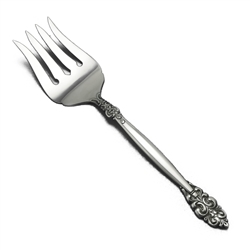 Cold Meat Fork by Japan, Stainless, Scroll Design