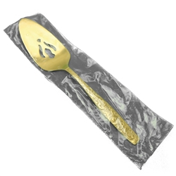 Golden Scroll by International, Gold Electroplate Pie Server