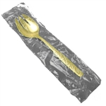 Golden Scroll by International, Gold Electroplate Cold Meat Fork